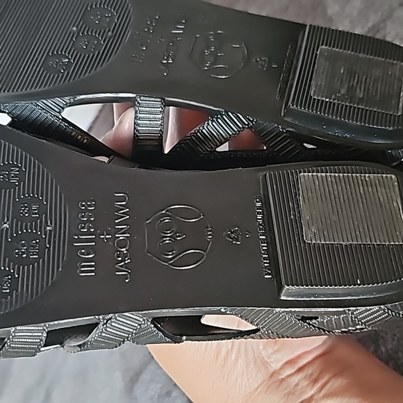 Melissa + Jason Wu Black Weave Ballet Flats - Picture 7 of 8